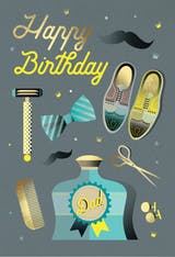 Dashingly Dapper - Birthday Card